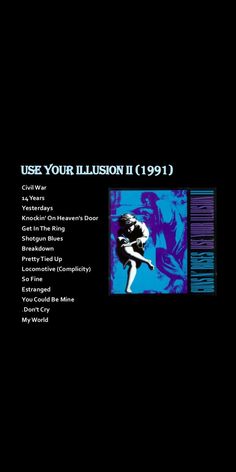 the album cover for use your illusion in 1971