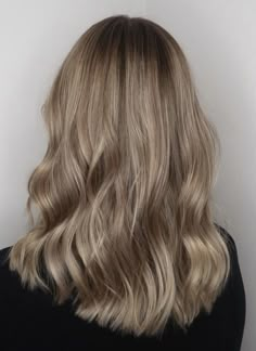 Solid Hair Color Ideas Blondes, Blonde Hair All Over Color, Sandy Beige Hair, Level 9 Blonde, Sand Hair Color, Ashy Beige Blonde Hair, Biscuit Blonde, Sand Blonde Balayage, Cold Blonde Hair