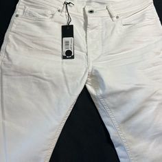 Nwt Stretch Jean, Diesel White Urban Jeans, Urban White Jeans With Five Pockets, Diesel Jeans, Stretch Jeans, White Color, Mens Jeans, Color White, Man Shop, White