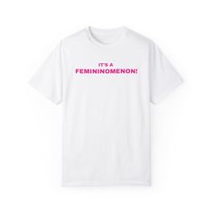 It's a femininomenon chappel roan t-shirt, Femininomenon, femininomenon shirt, femininomenon merch, chappell roan shirt, chappell roan merch, chappell roan graphic tee, chappell raon It's a femininomenon.   

Baby tee and unisex tee are available, 100% cotton. Cute, aesthetic, and perfect for any occasion. 🩷 Ring-spun Cotton Graphic Tee, Chappel Roan, Chappell Roan, Cute Aesthetic, Baby Tee, Infant Tees, Graphic Tee, Graphic Tees, Tshirt Designs