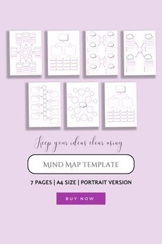 ✨ Elevate your planning and creativity with our Mind Map Template. Click "Add to Cart" and start turning your ideas into action! 💭💡

Get organized and inspired! 🌟📌

***BUNDLE INCLUDES***
- 6 + 1 EXTRA Mind Map Printable Templates
- Portrait orientation
- 210mm x 297 mm
- You can use the templates over and over again
- Print and you can enjoy your mind map to ease you brainstorm an ideas.