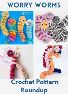 crochet pattern roundup for worm worms