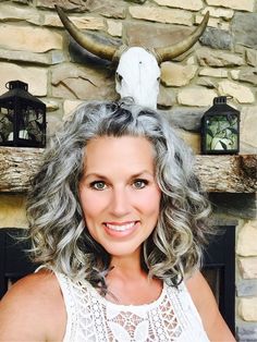 My transition almost complete #rockyoursilvercrown #grayisthenewblonde #melissahumphrieswellness: Gray Hair Over 50 Medium Lengths, Curly Gray Hair, Grey Hair Don't Care, Grey Curly Hair, Going Grey, Gorgeous Gray Hair, Beautiful Gray Hair, Silver Grey Hair