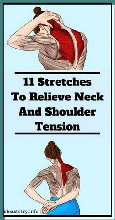 11 Stretches to Relieve Neck And Shoulder Tension Neck Pain Exercises, Neck And Shoulder Exercises, Shoulder Stretches, Tight Shoulders, Bolesti Chrbta, Shoulder Tension, Neck Exercises, Magnesium Deficiency, Neck Pain Relief