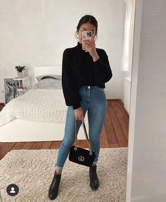 Cold Outfits, Causual Outfits, Looks Style, Teen Fashion Outfits, Retro Outfits, Cute Casual Outfits