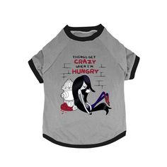 What's the time? Adventure Time for your pet! The Adventure Time Pet Collection from A Crowded Coop was made with the cartoon-lover in mind! This fun shirt features vampire Marceline sitting against a fire hydrant with the text "Things Get Crazy When I'm Hungry". Small: girth- 15”-18”, length – 8.5” – 9”; Medium: girth – 17” – 20”, length – 13”- 13.5”; Large: girth – 20”-23”, length – 16”-16.5”; X-Large: girth - 22” – 25”, Length – 19.”-19.5”; XX-Large: girth - 25”- 28”, length - 22”-22.5”. Offi Adventure Time Gift, Costume Accessories Diy, Adventure Time Marceline, Get Crazy, Fun Shirt, Pet Shirts, Puppy Clothes, Baby Costumes, Fire Hydrant