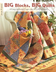 the cover of big blocks, big quilts