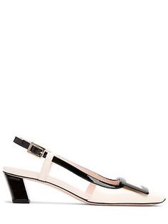 Roger Vivier Belle Vivier Multicolor 45mm Leather Slingback Pumps New FW24  | eBay Roger Vivier, Slingback Pump, Black Shoes, Pumps, Free Shipping, Best Deals, Leather, Black