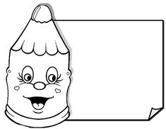 a black and white drawing of a pencil with a smiling face on it's side