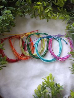 These adorable bracelets are perfect for any occasion! They come on waxed string, and are adjustable to fit any size Comes with many color options! Adjustable Rainbow Friendship Bracelets With Sliding Knot, Trendy Adjustable Rainbow Friendship Bracelets, Trendy Rainbow Adjustable Friendship Bracelets, Multicolor Adjustable Braided Bracelets For Friendship, Rainbow Friendship Bracelets With Sliding Knot, Rainbow Adjustable Friendship Bracelets, Adjustable Rainbow Friendship Bracelets, Rainbow Sliding Knot Bracelets For Friendship, Rainbow Sliding Knot Bracelet For Friendship