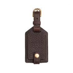 "Here is a luggage tag so perfect - rich brown color, supple leather that feels great in the hand, immaculate stitching - that you may feel the need to upgrade your luggage to maintain your new standard of quality." - Neil C., Campaign Leather Luggage Tag customer We've noticed that you just can't find a reliable, well-made luggage tag anymore. Just because it is so fundamentally basic doesn't mean it can't be exceptionally made. Yes, it's just a luggage tag, but one that is as rugged and well m Leather Business Card Holder, Leather Luggage Tag, Range Bag, Leather Industry, Front Pocket Wallet, Leather Luggage Tags, Leather Duffle, Passport Wallet, Leather Bifold Wallet