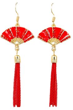 PRICES MAY VARY. One Pair: Pretty Asian dangle earrings. Elegant and festive these Chinese New Year earrings feature traditional red colors, symbolizing good luck and prosperity. Size: Length is approximately 7cm long. High quality craftsmanship: Each pair is meticulously crafted to embody the spirit of the Lunar New Year, making them a beautiful and meaningful accessory. Versatile Design: These earrings are perfect for adding a pop of color to any ensemble thoughout the year. Lightweight and Co Chinese New Year Earrings, Chinese Jewelry Traditional, Pretty Dangle Earrings, Lantern Chinese, Pretty Earrings Dangle, Chinese New Years, Chinese Jewelry, Red Lantern, New Years Outfit