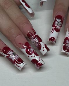 2000 Flower Nails, Beginner Nail Set Ideas, Korean Nails Jelly, Summer Nails Korean, Old School Nails, Oldies Nails, G59 Nails, Chola Nails, Nail Shapes And Designs