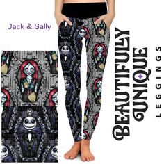 Jack & Sally (Unique Exclusive) - Pocket Leggings Unique Leggings, Yoga Style, Jack And Sally, Womens Leggings, Yoga Fashion, Pocket Leggings, Leggings Design, High Rise Leggings, Denver Co