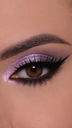 Pink And Silver Eye Makeup, Shimmer Eye Makeup, Dark Eye Makeup, Pretty Eye Makeup, Date Night Makeup