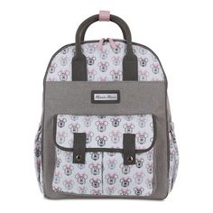 a backpack with minnie mouses on it