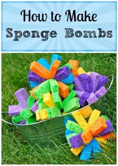 How to make sponge bombs Garden Games, Ideas Backyard, Water Balloons, Summertime Fun, Backyard Party, E Card, Outdoor Games, Summer Crafts, Backyard Pool