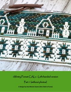 an image of a green and white rug on a wooden floor with text that reads, degene inoval cal - part 1