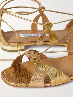 Moroccan Sandals, Golden Sandals, Rose Gold Accessories, Golden Shoes, Latest Sandal, Silhouette Dress, Aquazzura Shoes, Chic Sandals, Metallic Sandals