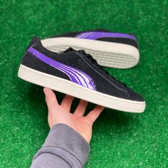 Item: Puma Suede Classic Catwoman Gs Shoes 383388-01 Size: Grade School Size 6.5 Womens Sz 8 Eur Size 38.5 Condition: New Without Box 100% Authentic Purple Low-top Puma Sneakers, Purple Low-top Sneakers With Puma Logo, Casual Purple Sneakers With Puma Logo, Casual Purple Puma Sneakers, Purple Puma Sneakers With Round Toe, Purple Sneakers With Studded Outsoles For Streetwear, Casual Purple Sneakers With Studded Outsoles, Purple Lace-up Sneakers With Studded Outsoles, Purple Sneakers With Studded Rubber Outsoles