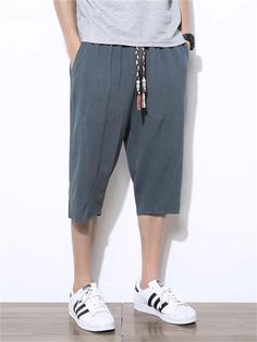 Description Product ID: MBT2031353 Material: Cotton, Linen Pattern: Solid Season: Summer Style: Casual Occasion: Daily, Holiday, Sports Package included: 1 * Pants Size Chart(Asian Size): Please allow 1-3 cm measured error. Size Length Waist Hip M 68cm | 26.8 in 56cm - 58cm | 22.0'' - 22.8 in 110cm | 43.3 in L 69cm | 27.2 in 60cm - 62cm | 23.6'' - 24.4 in 114cm | 44.9 in XL 70cm | 27.6 in 64cm - 66cm | 25.2'' - 26.0 in 118cm | 46.5 in XXL 72cm | 28.3 in 68cm - 72cm | 26.8'' - 28.3 in 122cm | 48.0 in 3XL 73cm | 28.7 in 74cm - 76cm | 29.1'' - 29.9 in 126cm | 49.6 in 4XL 74cm | 29.1 in 78cm - 80cm | 30.7'' - 31.5 in 130cm | 51.2 in 5XL 75cm | 29.5 in 82cm - 84cm | 32.3'' - 33.1 in 134cm | 52.8 in Casual Baggy Knee-length Pants, Baggy Knee-length Summer Pants, Casual Solid Knee-length Pants, Casual Knee-length Pants, Casual Red Harem Pants With Relaxed Fit, Red Casual Relaxed Fit Harem Pants, Casual Red Pants For Leisure, Casual Knee-length Cargo Pants, Casual Red Cotton Harem Pants