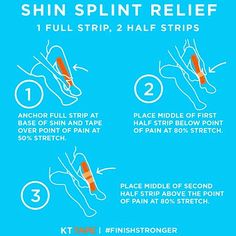 Shin Splints Taping, Shin Splint Relief, K Tape, Kt Tape, Sports Tape, Kinesiology Taping, Shin Splints, Tennis Workout, Sports Injury