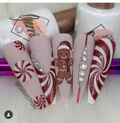 Short Valentine Nails, Nail Designs Trends, Nail Art Designs Valentines, Nail Art Designs Valentines Day, Christmas Nails Designs, Xmas Nail Art, Beauty Hacks Nails, Fall Gel Nails