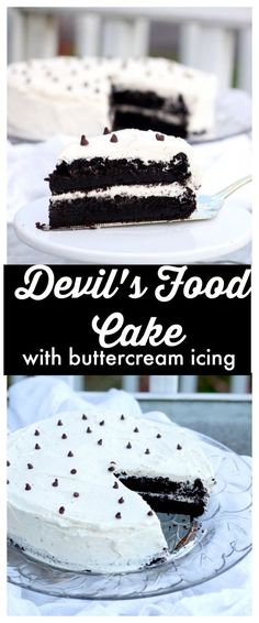 devil's food cake with buttercream icing