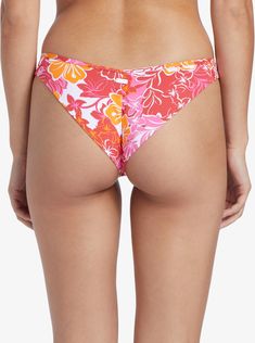 Made of recycled nylon, the Sea Spray Tiki V-cut bikini bottoms channel retro island vibes in a Hawaiian floral print. Part of the Hilo Hibiscus Party Collection, these cheeky swim bottoms have a low waist and a high-leg rise. Hawaiian Floral Print, Sea Spray, Island Vibes, V Cut, V Cuts, Swim Bottoms, High Leg, Low Waist, Roxy