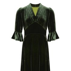 Pearl Lowe on Instagram: “Our velvet Joan dress now comes in Green! I shall be taking all my new dresses, discounted samples & vintage to @thetalbotinn Xmas fair in…” Velvet Dress, Sewing Inspiration, New Dress, Velvet, Long Sleeve Dress, Style Inspiration, Wardrobe