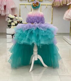 Layered Tulle Dress, Birthday Party Princess, Tulle Tutu Dress, Long Flower Girl Dresses, Princess Flower Girl Dresses, Princess Flower, Tutu Dresses, Tulle Tutu Skirt, Tulle Tutu