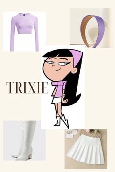 Veronica Halloween Costumes, Trixie Halloween Costume, Halloween Casual Outfits, Cartoon Cosplay Ideas, Trixie Tang Costume, 90s Cartoon Characters Costumes, Disney Characters Halloween Costumes