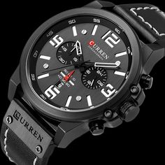 Mens Casual Watches, Men's Watches Luxury, Mens Watches Leather, Aviator Watch, Mens Sport Watches, Sport Armband, Chronograph Watch Men, Military Watches, Waterproof Watch