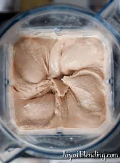 a blender filled with some kind of food in it's glass container and ready to be blended