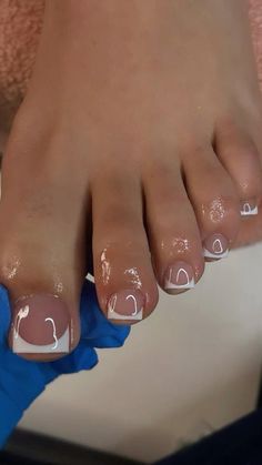 White French Tip Pedicure, Nails White French Tip, French Tip Pedicure, Nails White French, Nails Charm, Nails Metallic, Nails Star, Charm Nails, Nails Edgy