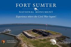 Fort Sumter Tours | The Official Digital Guide to Charleston SC - Charleston.com Fort Sumter Charleston Sc, Visit Charleston Sc, Charleston Sc Beaches, Charleston Sc Things To Do, Charleston Sc Hotels, Usa Vacations, Historic Charleston Sc, Rainbow Row Charleston, Charleston Trip