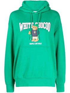 bright green cotton bear motif logo print to the front drawstring hood front pouch pocket long sleeves ribbed cuffs and hem Hoodie Green, Bear Print, Cotton Logo, Pink Hoodie, Cotton Hoodie, Colorful Hoodies, White Hoodie, Hoodie Top, Green Cotton