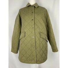 Joie Coat Green Jacket Women Cotton Size M Outerwear. Green Jacket Women, Waist Jacket, Leopard Print Jacket, Wool Blend Jacket, Jacket Parka, Black Puffer, Pocket Jacket, Green Coat, Print Jacket