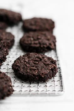 chocolate cookies on a cooling rack ready to be baked in the oven or used as an appetizer