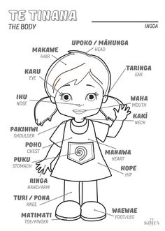 Body words Art Activities For Toddlers, Māori Culture, Maori Art