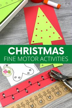 christmas fine motor activities for kids to do with paper