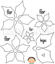 a snowflake with the words for flor, flor and flor