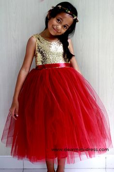 Adorable Gold and Burgundy Flower girl's dress for gold and burgundy themed wedding Gold Sequin Princess Dress For Party, Gold Sequined Princess Dress For Party, Gold Sequined Princess Dress For Wedding, Gold Glitter Tulle Princess Dress For Party, Fitted Gold Princess Dress With Sequins, Gold Princess Dress For Prom, Gold Tulle Princess Dress For Pageant, Elegant Gold Princess Dress With Sequins, Gold Glitter Tulle Princess Dress For Wedding