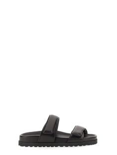 - Gia X Pernille Teisbaek- Rubber Sole: 2 Cm- Double Puffy Nappa Leather Strap Adjustable With Velcro- 100% Leather- Made In Italy | GIA BORGHINI Women's Sandal Perni 11 Gia X Pernille Teisbaek in Black | SS23 Luxury Sandals With Double Strap And Branded Insole, Luxury Sandals With Leather Sole And Double Strap, Luxury Sandals With Double Strap And Leather Sole, Luxury Double Strap Sandals, Designer Sandals With Cushioned Footbed And Single Toe Strap, Designer Open Toe Sandals With Heel Loop, Luxury Heel Strap Sandals For Vacation, Luxury Open Toe Sandals For Vacation, Designer Formal Sandals With Cushioned Footbed