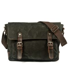 Get a unique & original shoulder sling bag, crafted with care in canvas & full grain leather. Made for men & women, this vintage bag will follow you everywhere. Messager Bag, Mens Messenger Bag, Shoulder Sling Bag, Vintage Briefcase, Small Sling Bag, Retro Shoulder Bag, Laptop Shoulder Bag, Shoulder Sling, Commuter Bag