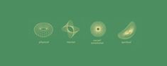 an image of different planets and their names on a green background with the words planet