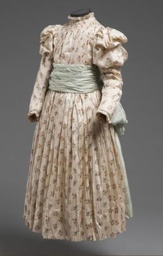 Victorian Girl Dress, Victorian Children's Clothing, Vintage Childrens Clothing, 1890s Fashion, Pale Aqua, 19th Century Fashion, Philadelphia Museum Of Art, Antique Dress, Victorian Clothing