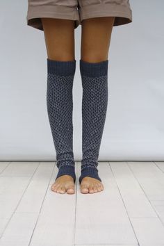 Indigo Knit Leg Warmers with Gray and Silver Shining Mix Honey Comb Pattern, Leg Warmers Women, Yoga Socks, Dancing Leg Warmers, Boot Socks, Christmas Gifts, Woman Fashion Trends. Very comfortable, soft and warm :) Special design For Cool Woman. Very comfortable. Good for Training, Exercise, Yoga, Dance, Wearing to the Winter way or just relaxing home . Very easy to wear . Perfect for your self or as a gift for that special someone Item will arrive beautifully packaged. %100 acrylic yarn for bes Blue One-size Leg Warmers For Fall, Blue Fitted Leg Warmers For Fall, Blue Fitted Leg Warmers For Winter, Fitted Blue Leg Warmers For Winter, Blue Knitted Leg Warmers For Winter, Knitted Blue Leg Warmers For Winter, Cozy Blue Leg Warmers For Winter, Relaxing Home, Women Dancing