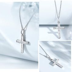 1/5 Ct. T.W. Diamond Cross Pendant in 18K Real Gold Gold Diamond Necklace Set, Cross Accessories, Diamond Cross Necklace Gold, Real Gold Necklace, Cross Jewelry Necklace, Necklace Everyday, Channel Setting, Diamond Necklace Set, Holy Cross