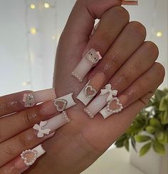 Long Nails Design, Ongles Bling Bling, Melody Anime, Anime Y2k, Long Nail Designs, Cute Acrylic Nail Designs